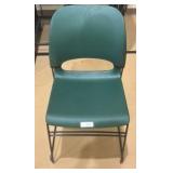 dark green chairs