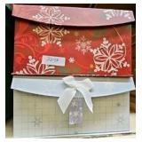 holiday ribbon and Bulbs two boxes