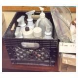 miscellaneous cleaning and kitchen supplies