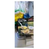 assortment of camping supplies