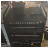 Black charging station