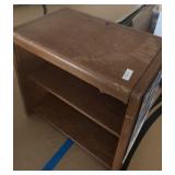 wooden bookshelf
