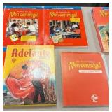 level 1 Spanish testing programs, lesson planner, and books