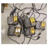 DeWalt battery pack and chargers