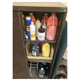 assortment of paints cabinet is included