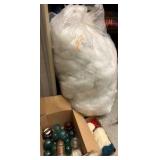 various crafts, notch, looms, candles, wraps, and stuffing