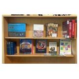 books on bookshelf