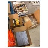 brand new boxes of chalk oil, pastels, watercolors, sending bricks, crayons, large glue sticks, paint brushes, Clay, and cutting tools