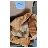 crate of first aid hand sanitizer masks