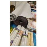 assortment of art materials