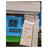 assortment of art materials