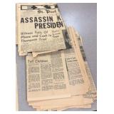 vintage Saint Paul Pioneer press and Minneapolis Tribune papers from the 60s and 70s