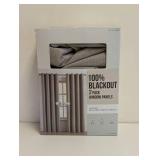 100% BLACKOUT WINDOW PANELS 2PK BROWN
