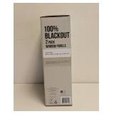 100% BLACKOUT WINDOW PANELS 2PK BROWN