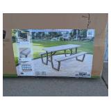 NEW LIFETIME FOLDING PICNIC TABLE GRAY