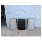 KOHLER 13GAL SENSOR TRASH CAN & 2 STAINLESS STEEL 13GAL STEP TRASH CANS (3 TOTAL)
