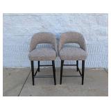 (2) LILAH COUNTER STOOLS BROWN