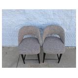 (2) LILAH COUNTER STOOLS BROWN