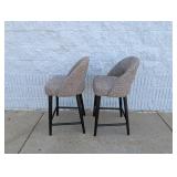 (2) LILAH COUNTER STOOLS BROWN