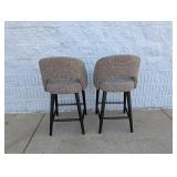 (2) LILAH COUNTER STOOLS BROWN