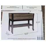 KETER SIGNATURE COLLECTION ELEVATED GARDEN BED WITH CASTERS