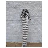 SUNBRELLA UMBRELLA BLACK/WHITE STRIPED