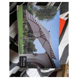 SUNBRELLA UMBRELLA BLACK/WHITE STRIPED