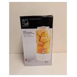 STUDIO TU DRINKWARE GLASS DRINK DISPENSER WITH CERAMIC STAND