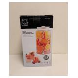 STUDIO TU DRINKWARE GLASS DRINK DISPENSER WITH CERAMIC STAND