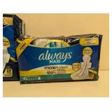 NEW ALWAYS MAXI MAX PROTECTION PADS 2 PK