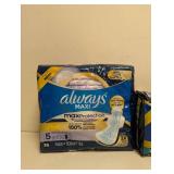 NEW ALWAYS MAXI MAX PROTECTION PADS 2 PK