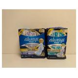 NEW ALWAYS MAXI MAX PROTECTION PADS 2 PK