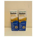 (2) NEW BAUSCH + LOMB BOSTON SIMPLUS MULTI-ACTION SOLUTION