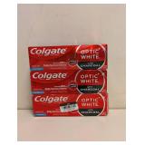 (3) NEW COLGATE OPTIC WHITE CHARCOAL TOOTHPASTE