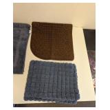 (3) ASSORTED BATH MAT (BLUE/BROWN)