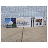 EXCELLO BRANDS HEAVY DUTY STRING LIGHT POLE SET
