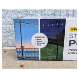 EXCELLO BRANDS HEAVY DUTY STRING LIGHT POLE SET