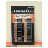 NEW DURACELL POWER BOOST AA BATTERIES 40PK