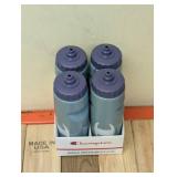 CHAMPION SQUEEZE BOTTLE 24OZ. 4PK. DARK FORREST/GRAY BLUE