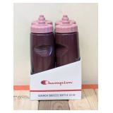 NEW CHAMPION SQUEEZE BOTTLE 24OZ. 4PK. RUBY/COSMIC PINK