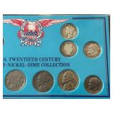 20th Century Penny Nickel Dime Collection