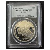 1994-P Women Military Silver Dollar Proof PCGS PR69 Deep Cameo
