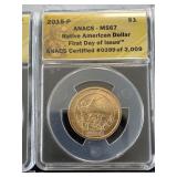 Native American Dollars ANACS MS67