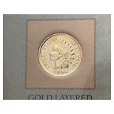 Gold Plated Indian Head Cents and Liberty Nickel