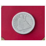 1857 Liberty Seated Quarter