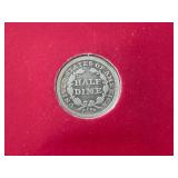 1854 Seated Liberty Half Dime