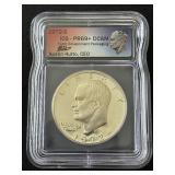 1972-S Eisenhower Silver Dollar Proof ICG PR69 Deep Cameo