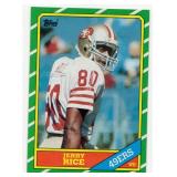 1986 Topps Football Jerry Rice #161 Rookie Card