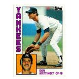 1984 Topps Baseball Don Mattingly #8 Rookie Card