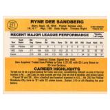 1983 Donruss Baseball Ryne Sandberg #277 Rookie Card